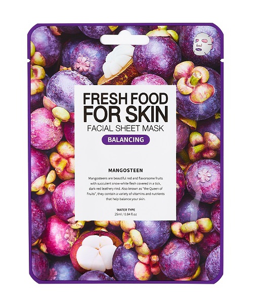 Farm Skin Fresh Food For Skin Facial Sheet  Mask Mangosteen: Balancing