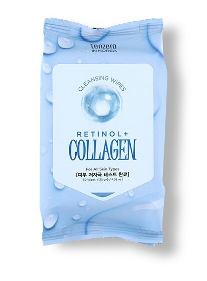 Tenzero Retinol Collagen Cleansing Wipes