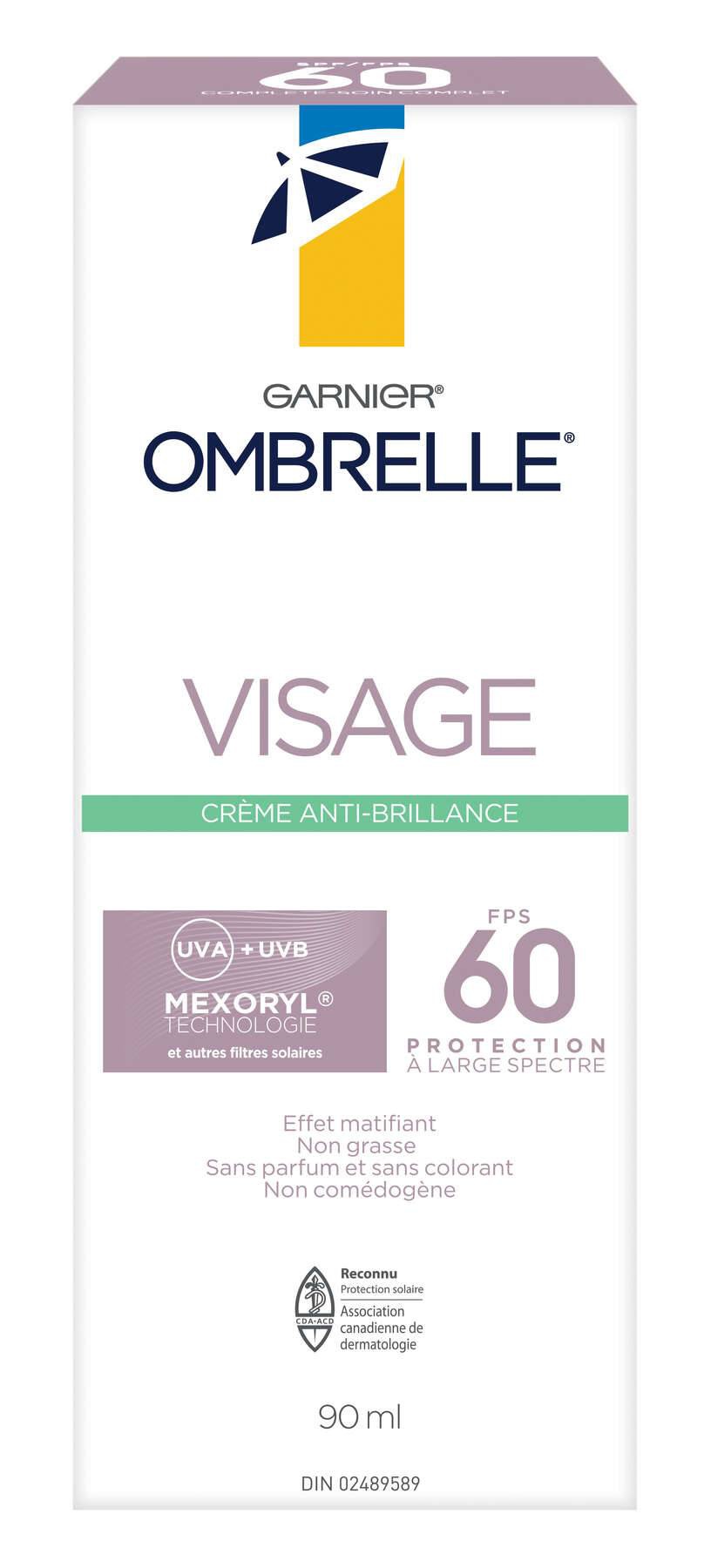 Garnier  Ombrelle Anti-Shine Face Cream Spf 60