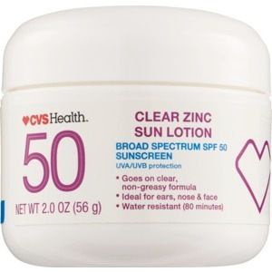 CVS Health Clear Zinc Broad Spectrum Sun Lotion Spf 50