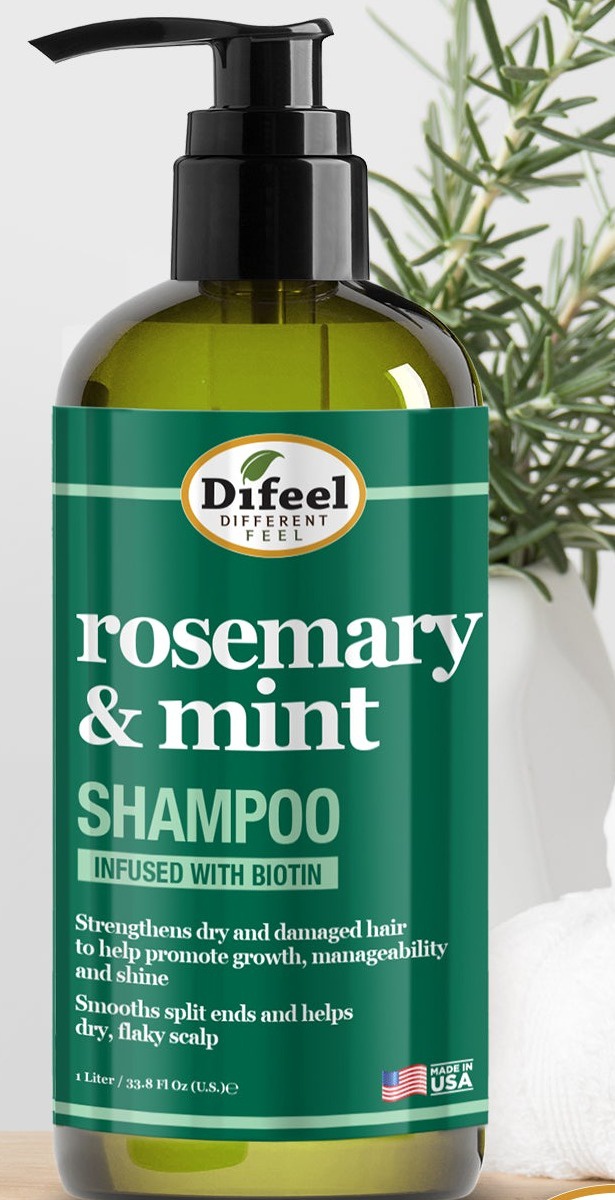 Difeel Rosemary And Mint Hair Strengthening Shampoo With Biotin