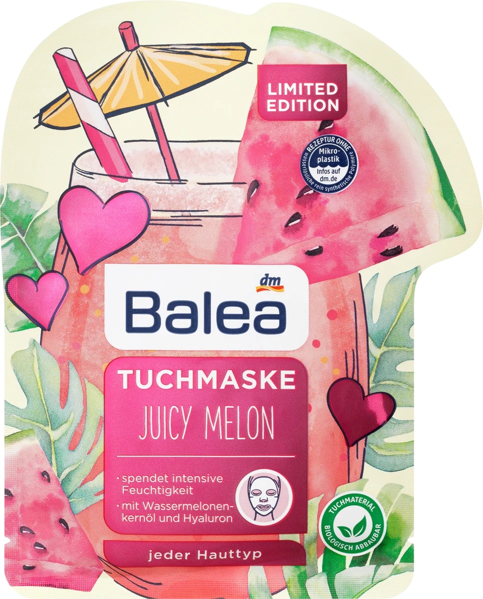 Balea Tuchmaske Juicy Melon