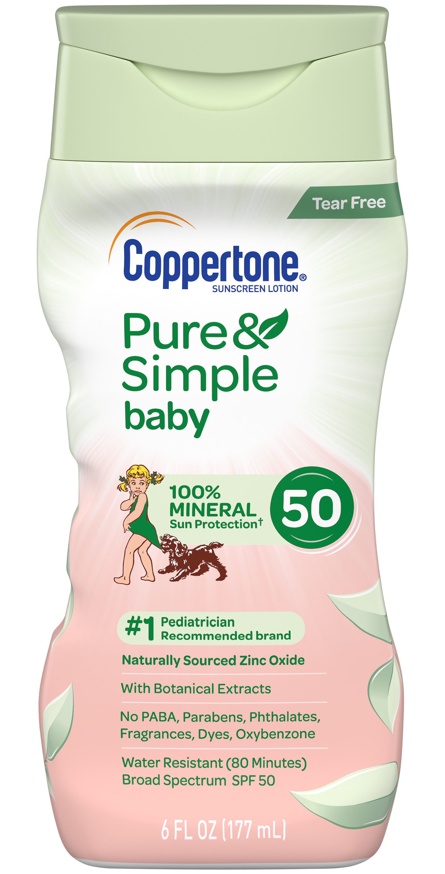 Coppertone Pure & Simple Baby Tear Free Spf 50