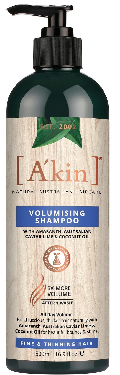 A'KIN Silicon Free Volumising Shampoo (Fine & Thin Hair)