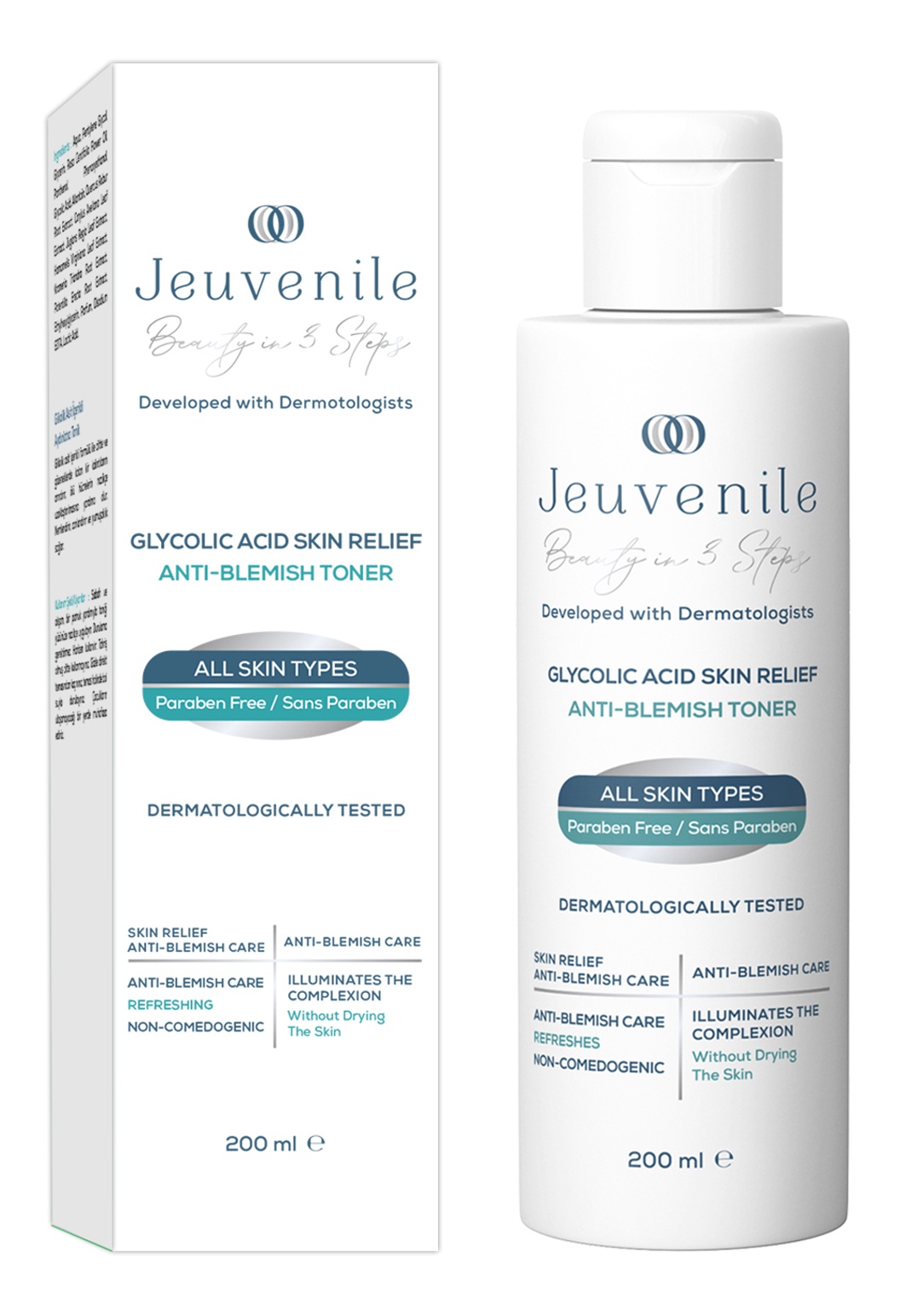 Jeuvenile Glycolic Acid Skin Relief Anti Blemish Toner