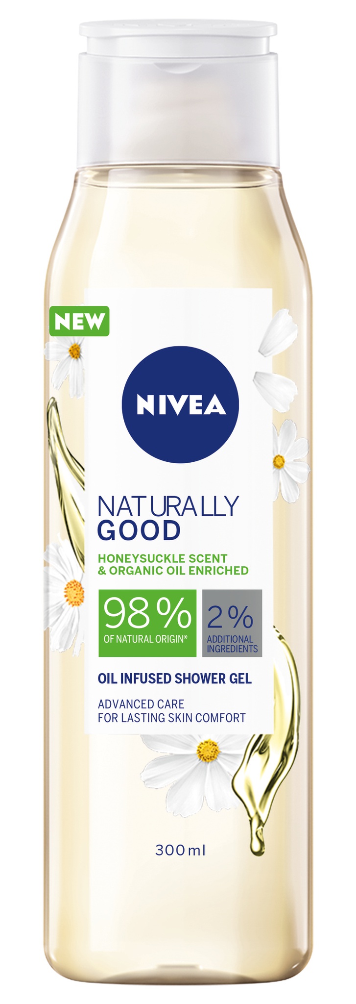 Nivea Naturally Good Honey Suckle Shower Gel