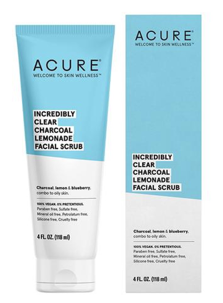 Acure Incredibly Clear Charcoal Lemonade Facial Scrub