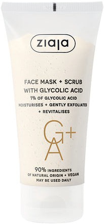 Ziaja Face Mask + Scrub With Glycolic Acid