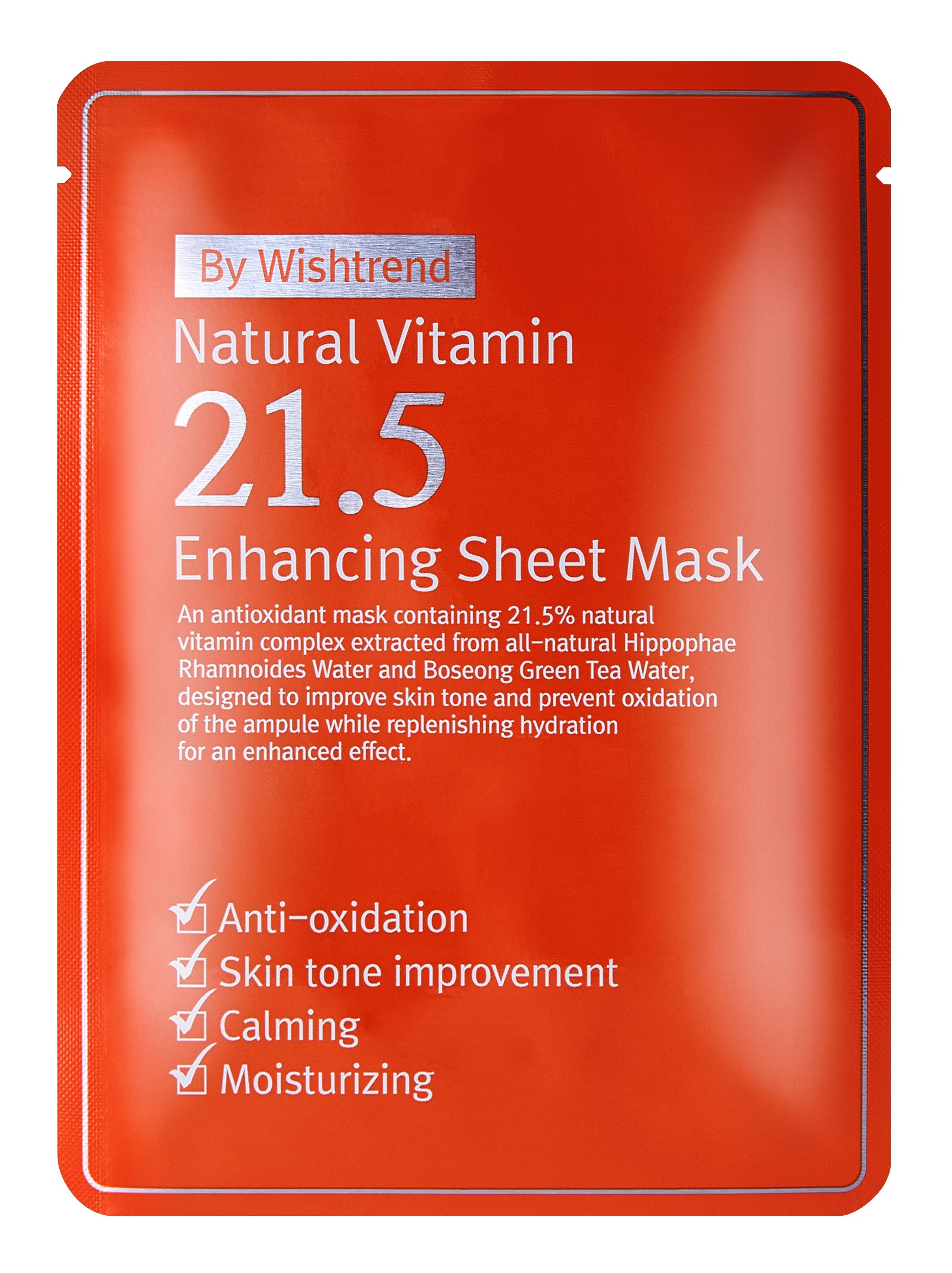 By Wishtrend Natural Vitamin 21.5 Enhancing Sheet Mask