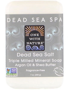 One With Nature Dead Sea Mineral Salt Soap With Argan Oil & Shea Butter