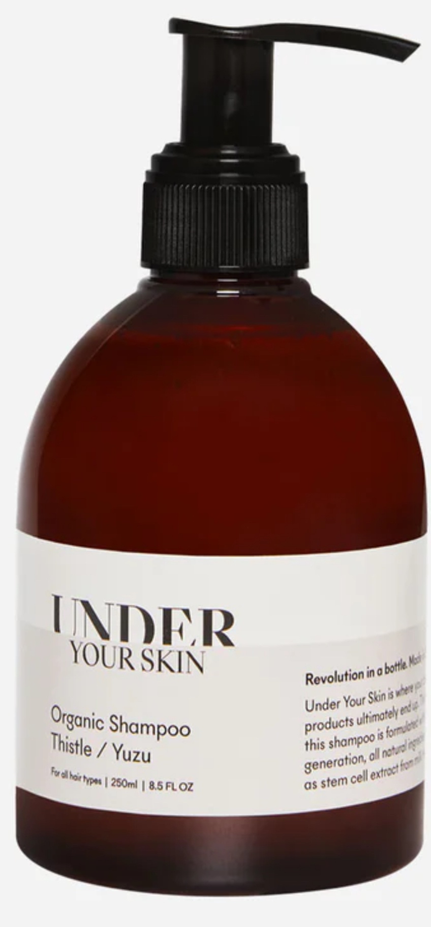 Under Your Skin Organic Shampoo Thistle/Yuzu