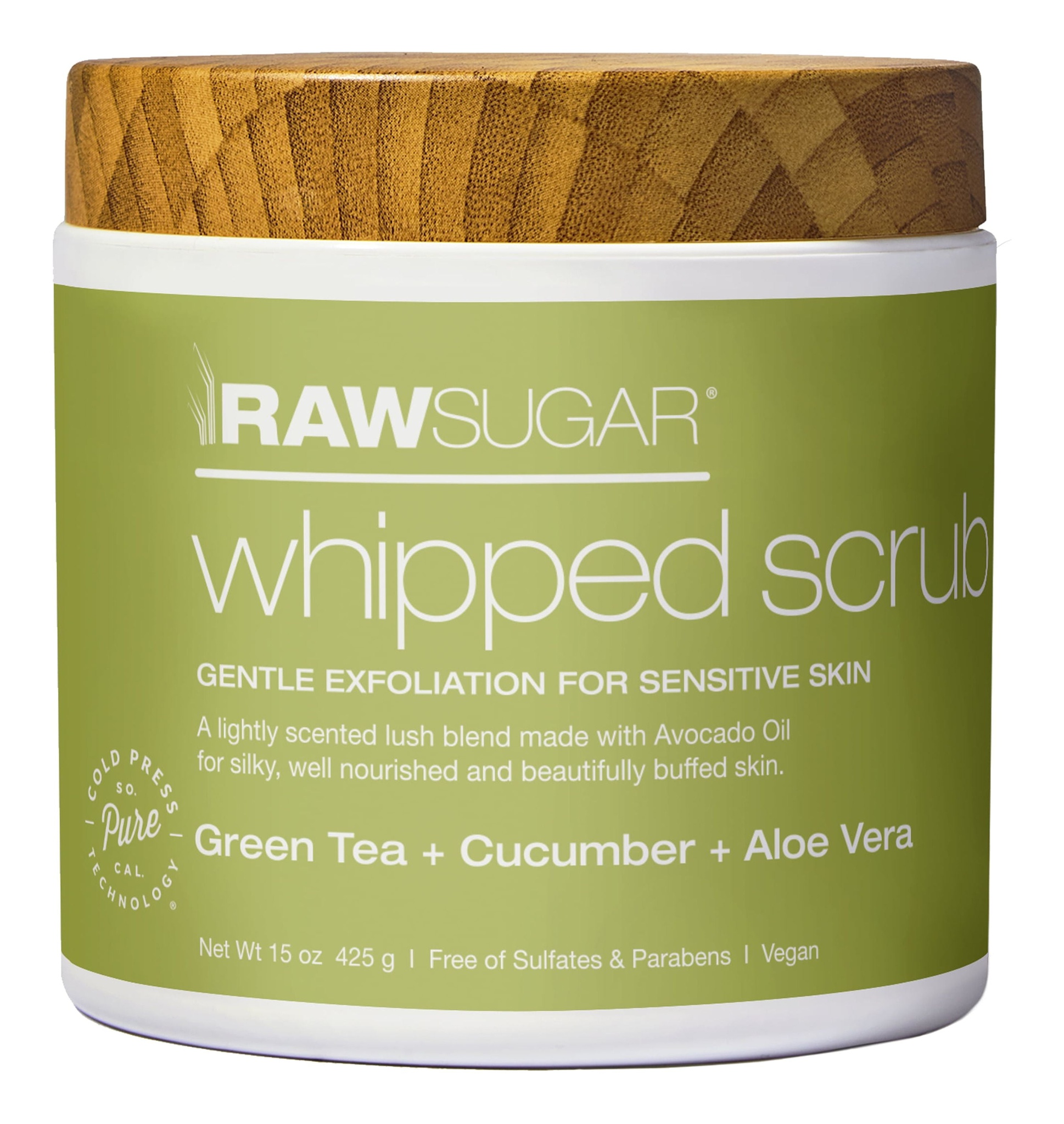 Raw Sugar Whipped Sugar Scrub For Sensitive Skin