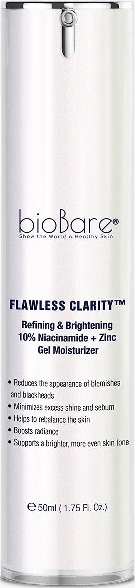 BioBare Flawless Clarity™ - Refining & Brightening 10% Niacinamide + Zinc Gel Moisturizer