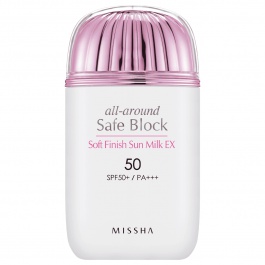 Missha All Around Safe Block Soft Finish Sun Milk Spf50+/Pa+++-