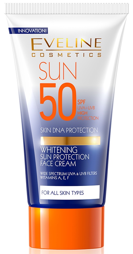 Eveline Cosmetics Sun Protection Face Cream Whitening SPF50