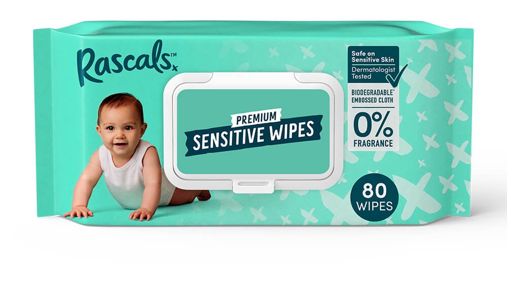 Rascals + Friends Premium Sensitive Wipes