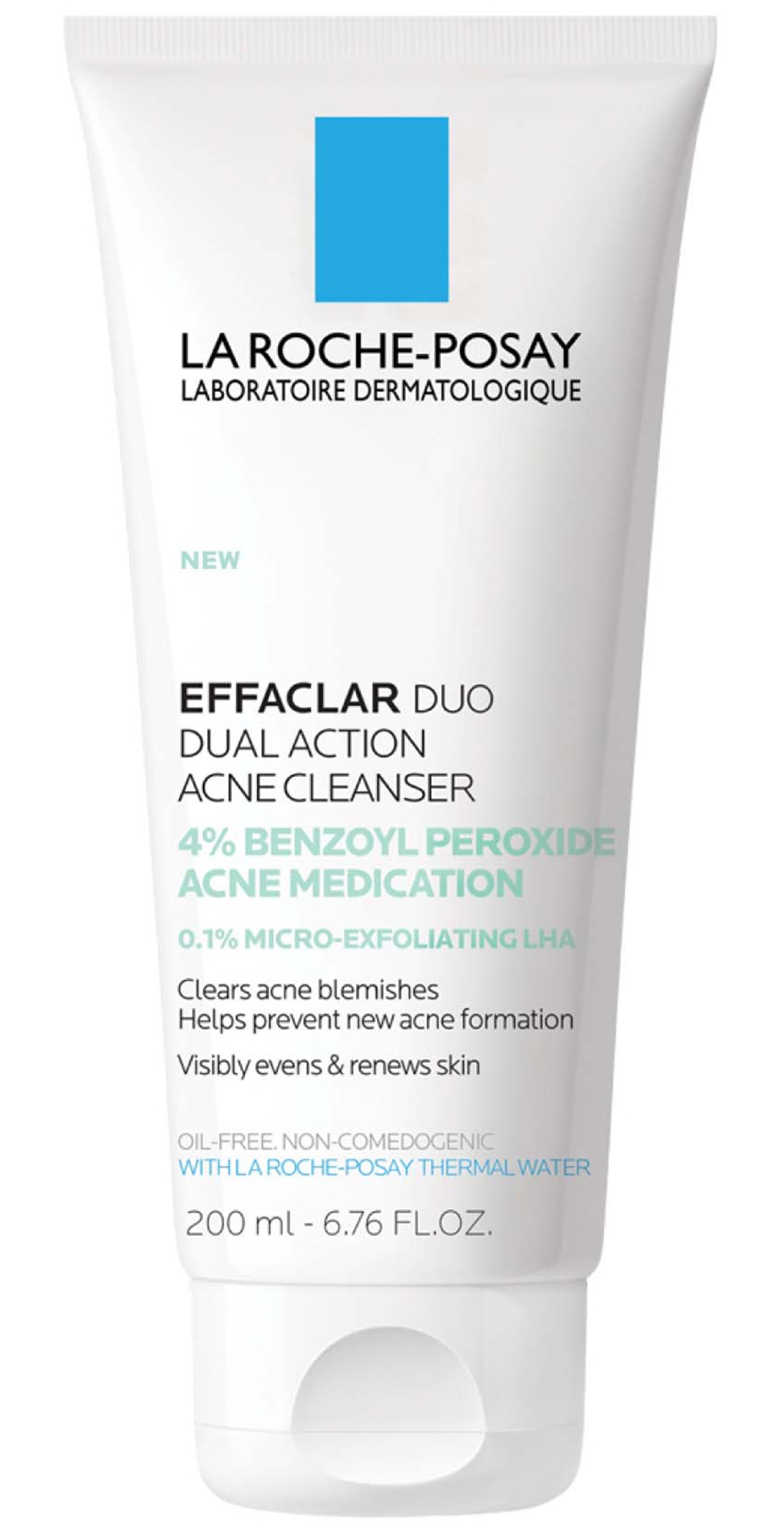 La Roche-Posay Effaclar Dual Action Acne Face Wash With 4% Benzoyl Peroxide