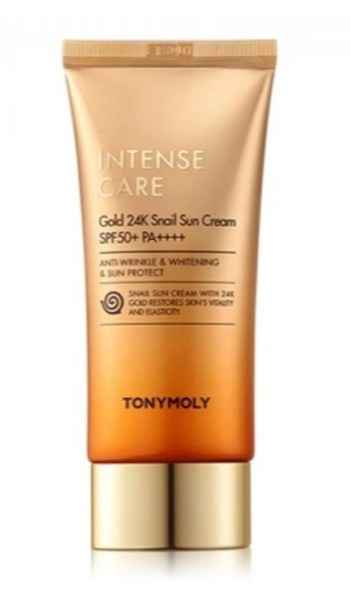 TonyMoly Intense Care Gold 24K Snail Sun Cream Spf50+ Pa++++