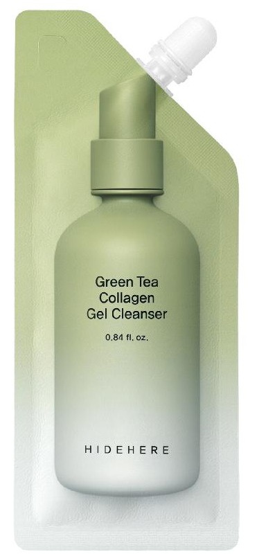 HIDEHERE Green Tea Collagen Gel Cleanser
