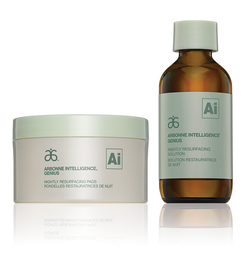 Arbonne Genius Nightly Resurfacing Pads & Solution