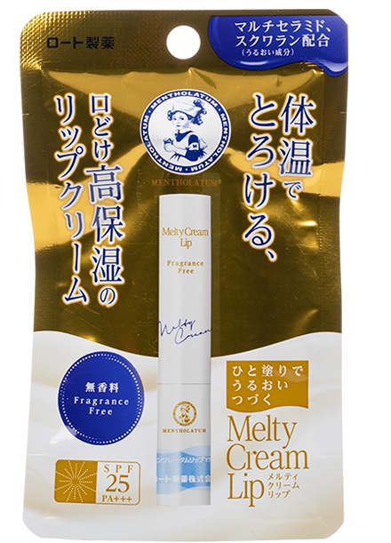 Rohto Mentholatum Mentholatum Melty Cream Lip Fragrance Free - SPF25, Pa+++