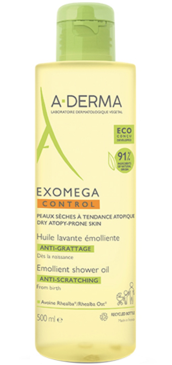 A-Derma Exomega Control Emollient Shower Oil