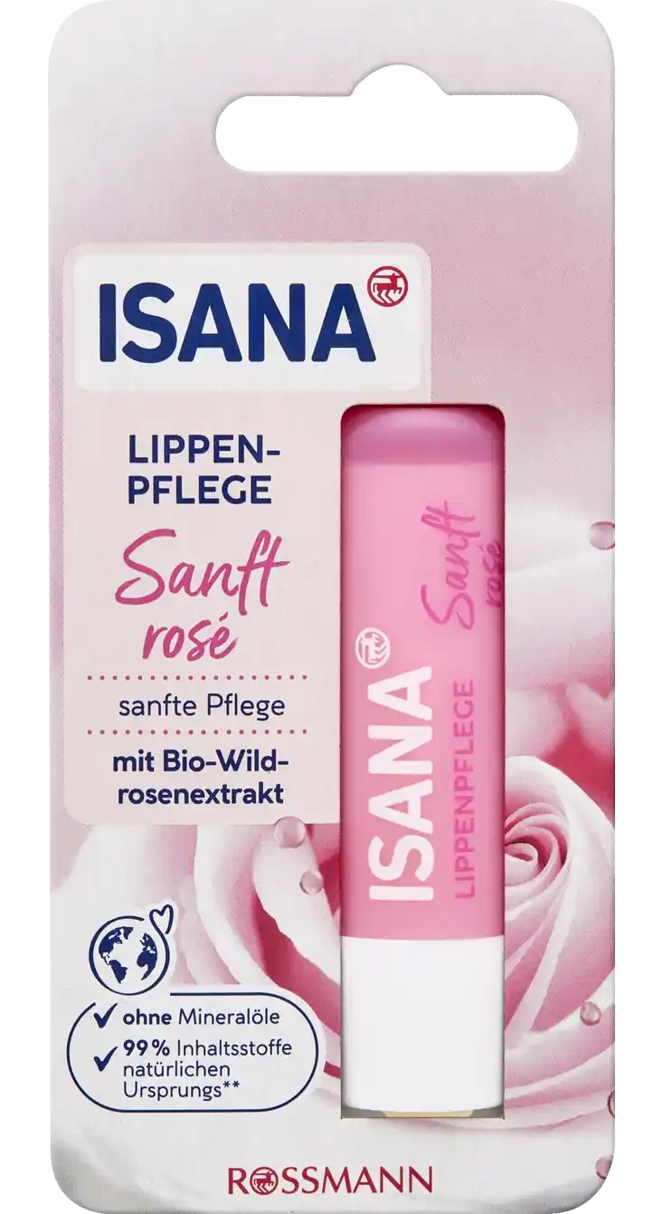 Isana Lippenpflege Sanft Rosé