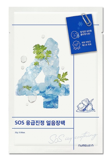 numbuzin No 4 SOS Icy Soothing Mask Sheet