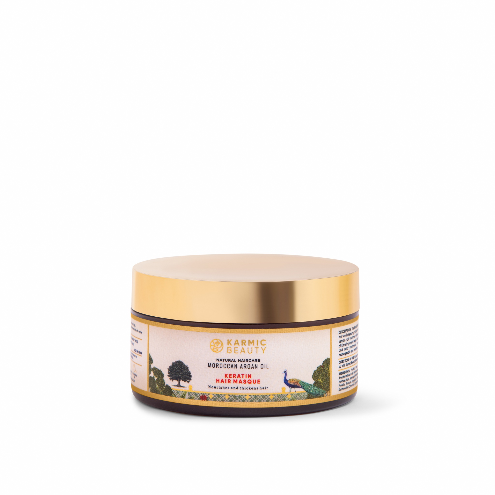 KARMIC BEAUTY Natural Haircare Moroccan Argan Oil And Keratin Hair Masque