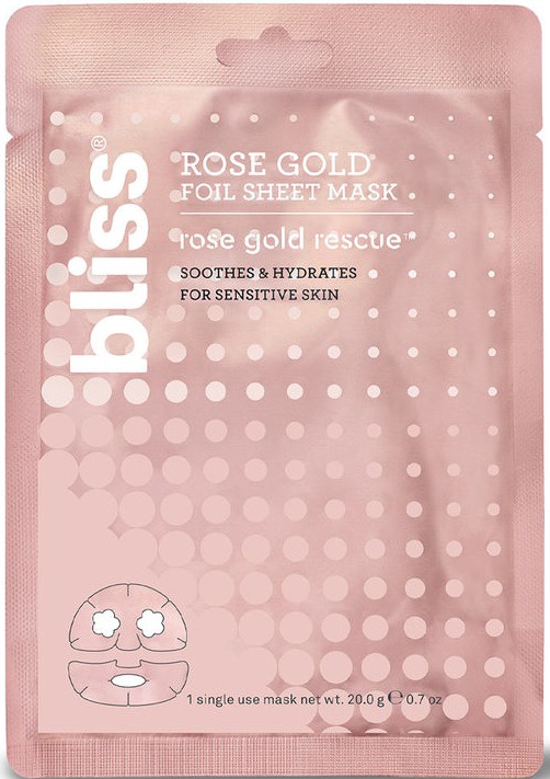 Bliss Rose Gold Foil Sheet Mask