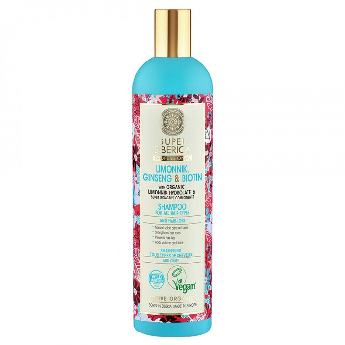 Natura Siberica Super Siberica Limonnik, Ginseng & Biotin Shampoo