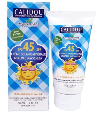 Calidou Mineral Sunscreen Spf 45