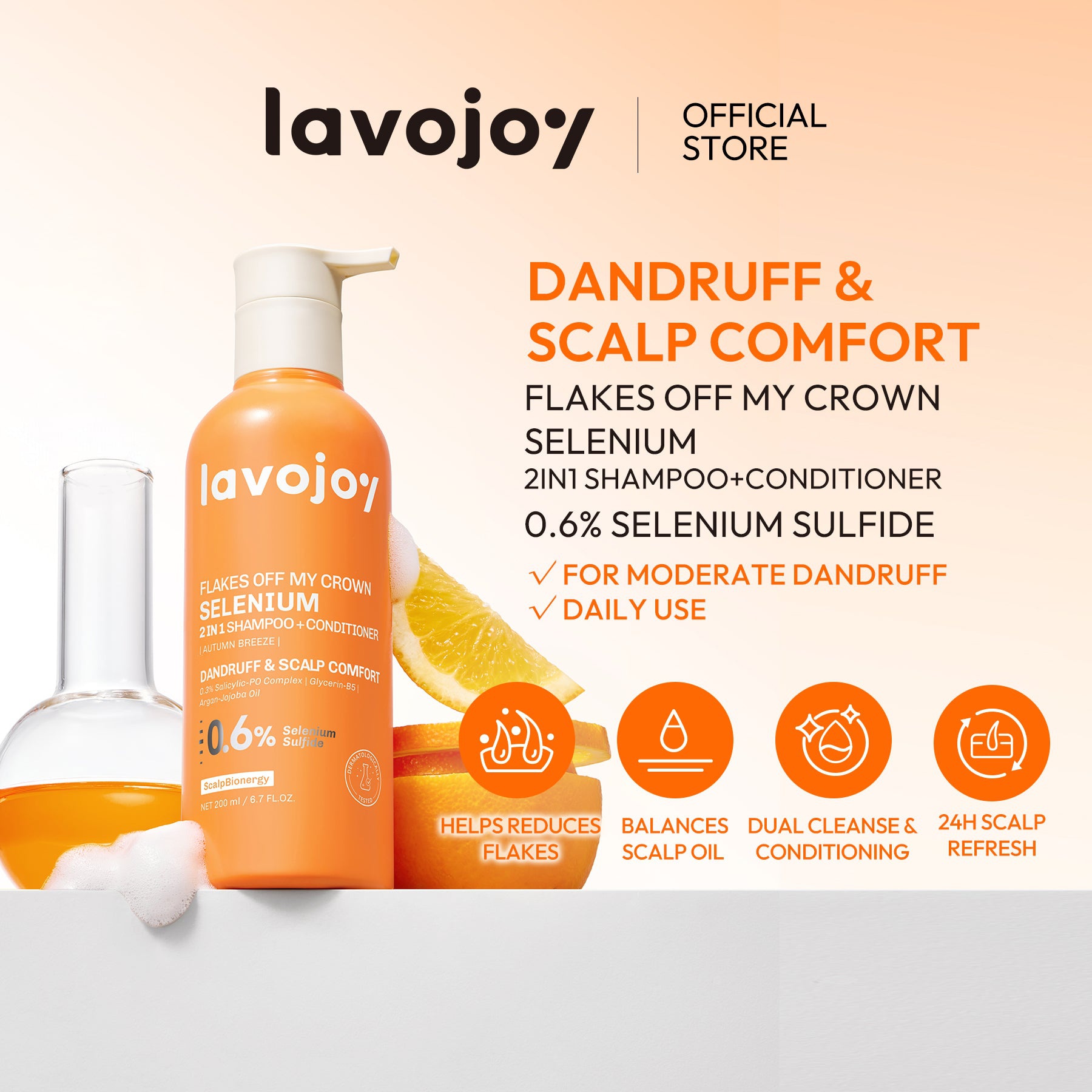 Lavojoy Flakes Off My Crown 0.6% Selenium