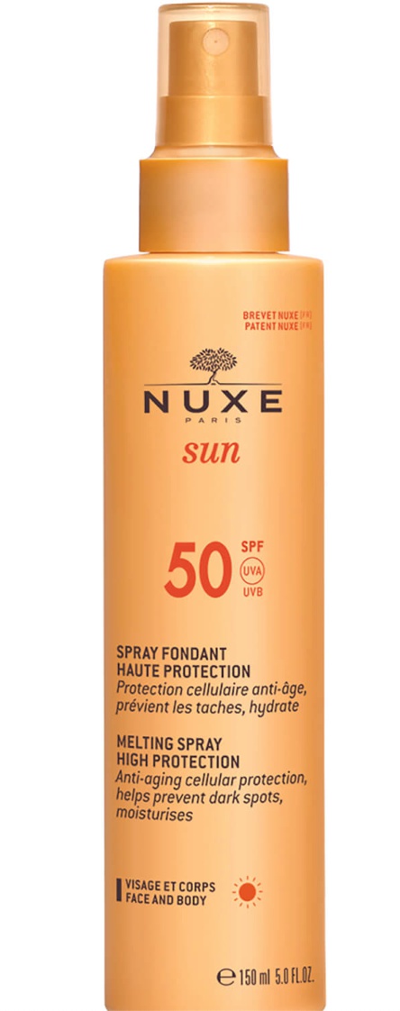 Nuxe Sun Melting Spray For Face And Body Spf 50