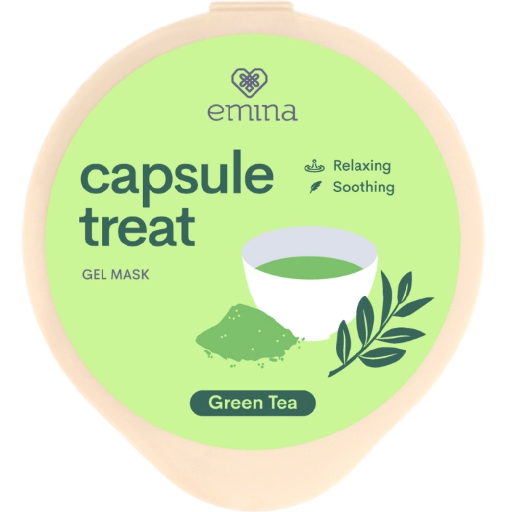 Emina Capsule Treat Gel Mask Green Tea