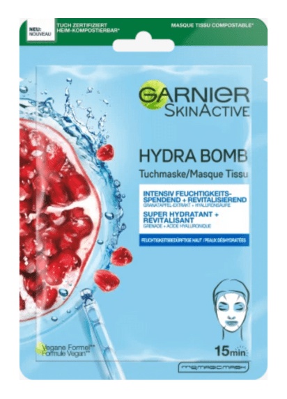 Garnier Skin Active Tuchmaske Hydra Bomb Granatapfel