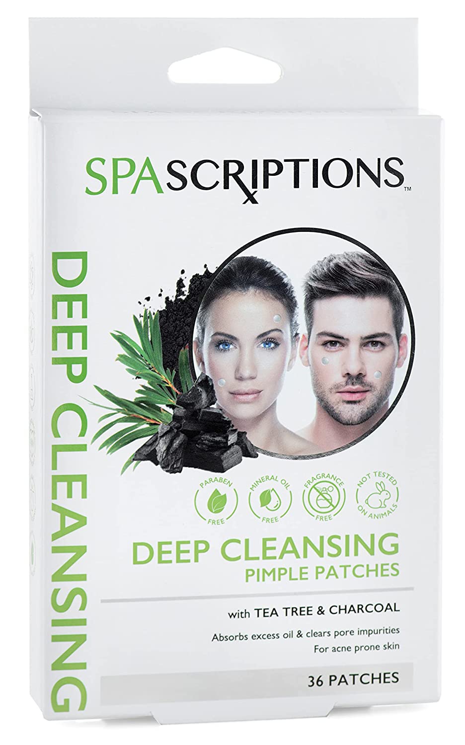 Spascriptions Deep Cleansing Pimple Patches With Tea Tree & Charcoal