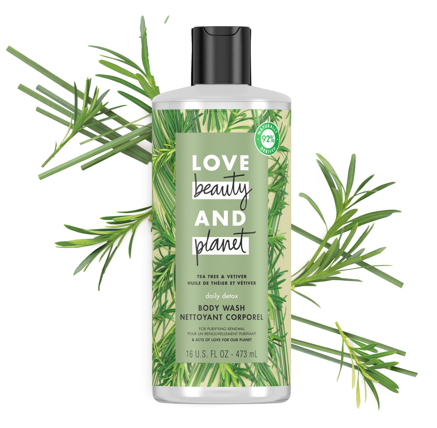 Love beauty and planet Tea Tree & Vetiver Body Wash