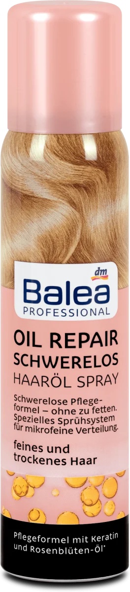 Balea Professional Oil Repair Schwerelos Haaröl Spray