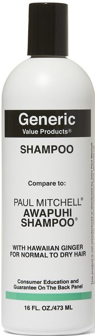 Generic Value Products Awapuhi Shampoo Compare To Paul Mitchell Awapuhi Shampoo