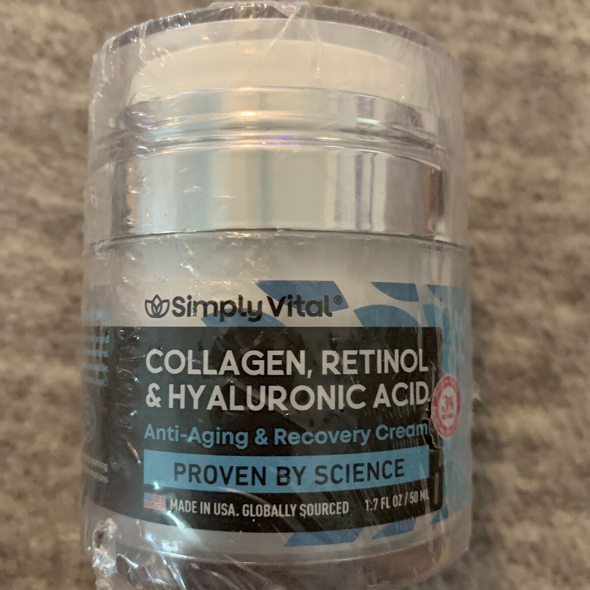 SimplyVital Collagen, Retinol, Hyaluronic Acid Anti-aging & Recovery Cream