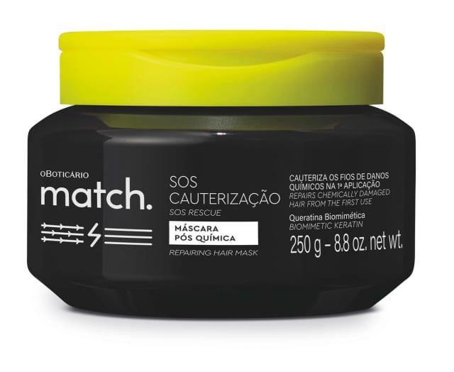 O Boticário Máscara Capilar Pós-química Match SOS Cauterização