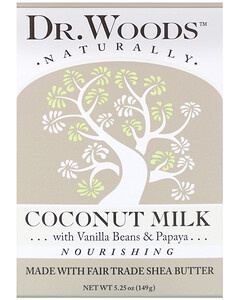 dr woods Bar Soap, Coconut Milk
