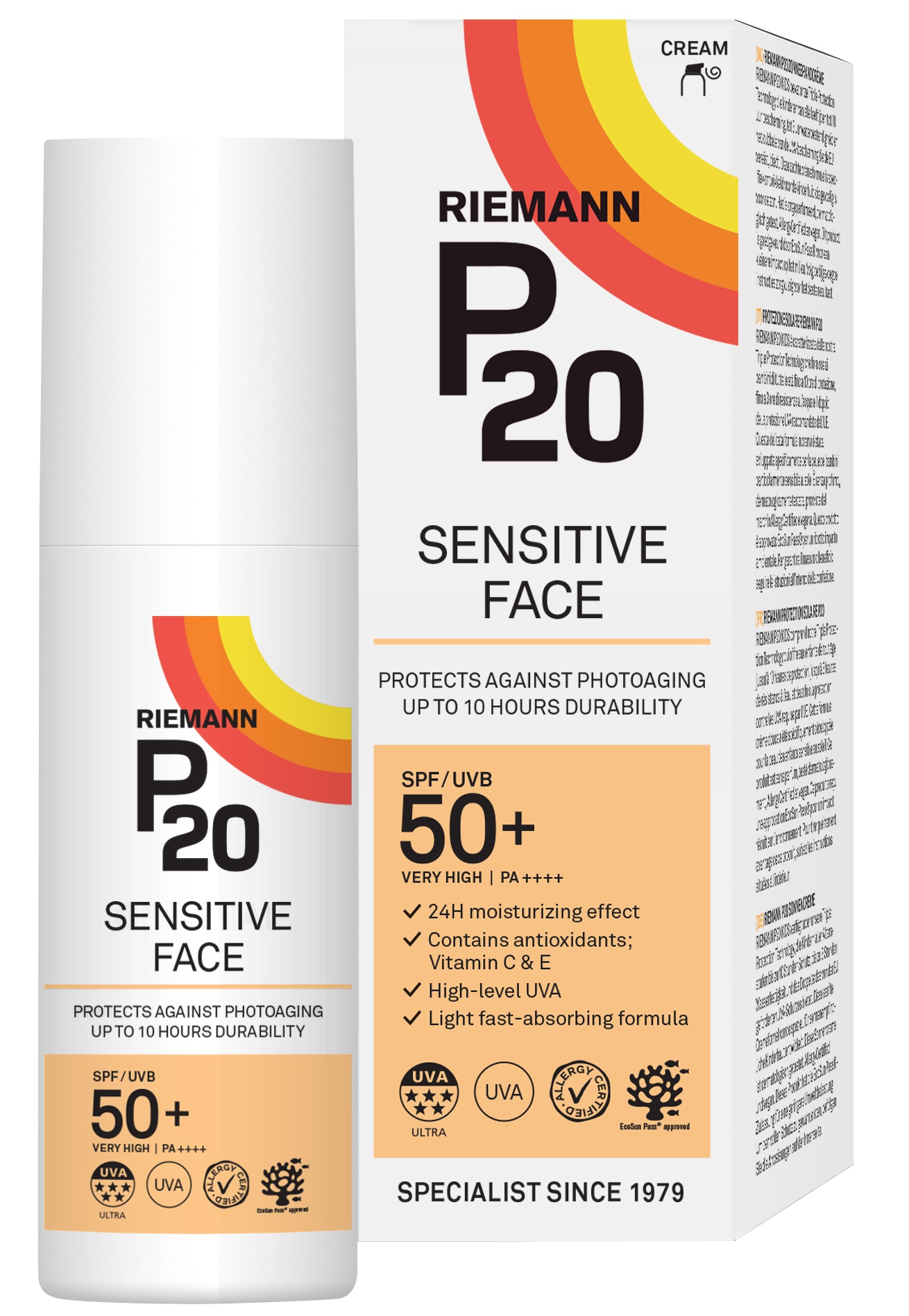 Riemann P20 Sensitive Face SPF 50+