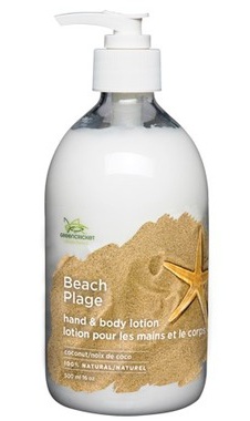 Green Cricket 100% Natural Hand & Body Lotion - Beach