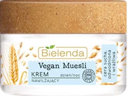 Bielenda Vegan Muesli | Oats + Wheat + Coconut Milk Moisturising Cream