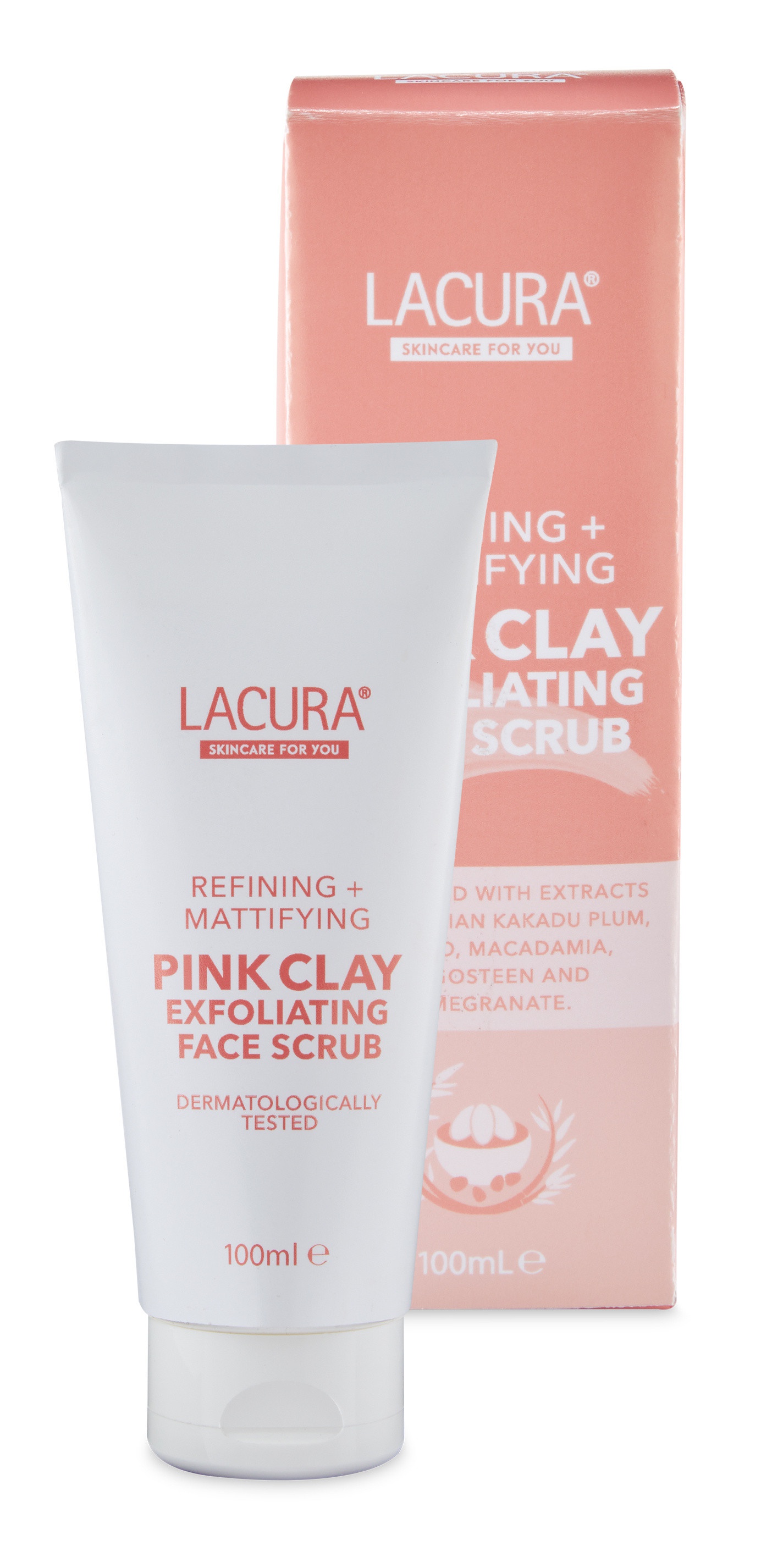 LACURA Pink Clay Exfoliating Face Scrub