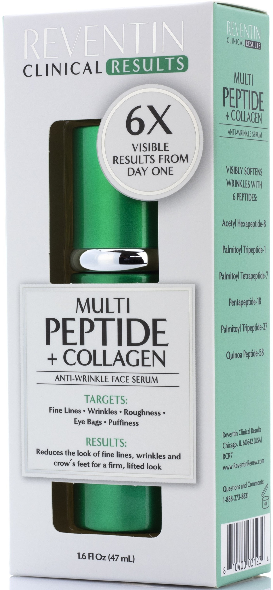 Reventin Clinical Results Multi Peptide + Collagen