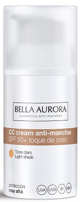  Bella Aurora CC Cream Light Shade SPF50 Plus, 30 ml : Health &  Household