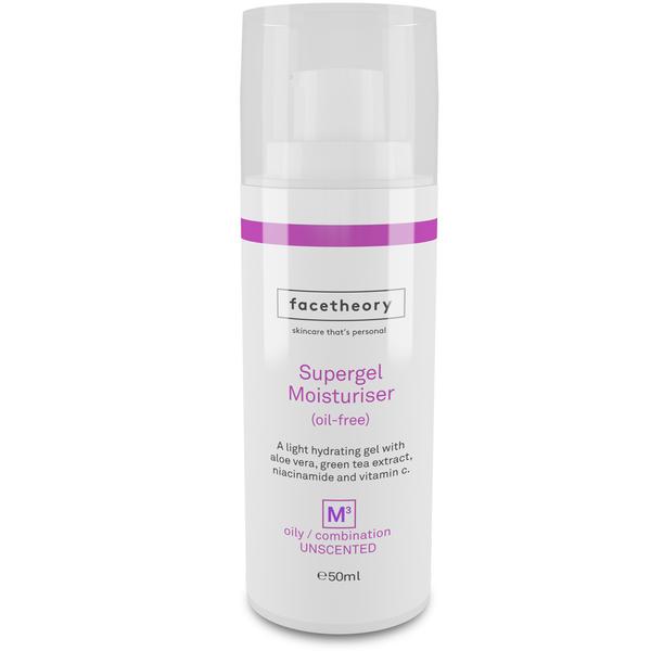 facetheory Supergel Oil-Free Moisturiser M3 For Oily And Acne-Prone Skin